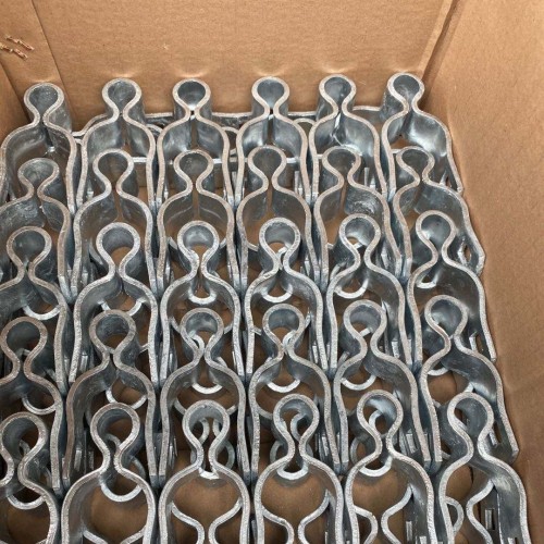 Heavy-Duty Hot-Dipped Galvanized Chain Link Gate Hinge Set with Bolts and Nuts