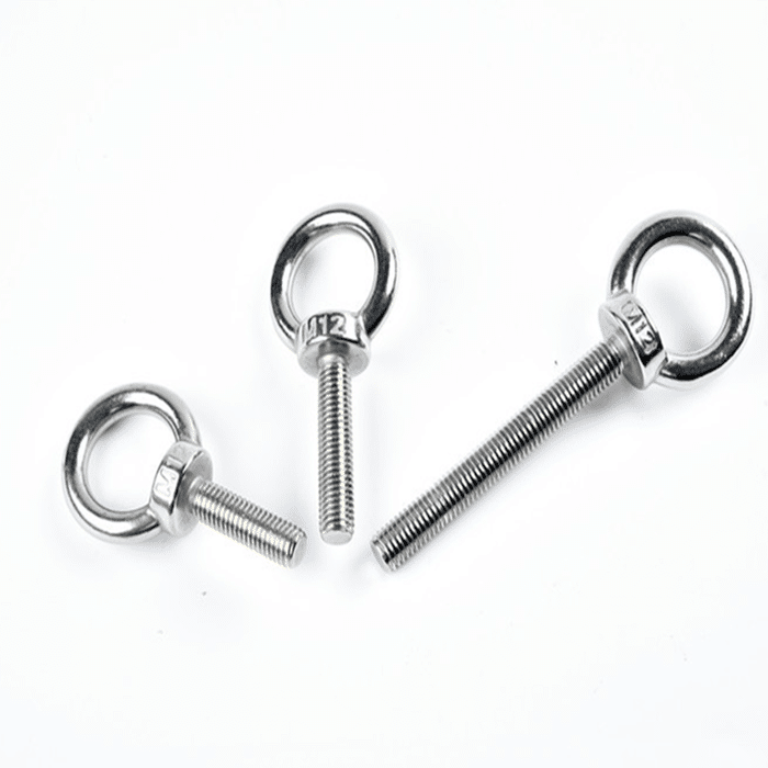 Welded Eye Bolt DIN580 Long Thread with Nut Stainless Steel 304 Eye
