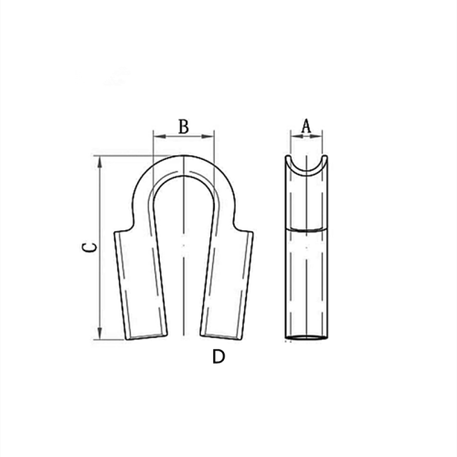 Stainless Steel Wire Ferrules Oval Shaped 3mm for Cable  and Rope Wire Rope Projects