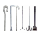 Concrete Construction Galvanized L Hook Foundation Anchor Bolts With Nut And Washer