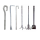 Concrete Construction Galvanized L Hook Foundation Anchor Bolts With Nut And Washer