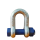 Heavy Duty Lifting D Shackle with Screw Pin high-grade materials