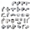 High Quality Stainless Steel Stair Railing Fittings SS 316 304 Mirror Finish Adjustable Tube Connector for Glass Balustrades
