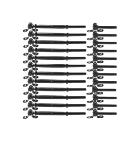 Heavy-Duty Black Jaw Swage Toggle | Adjustable Marine Rigging Hardware