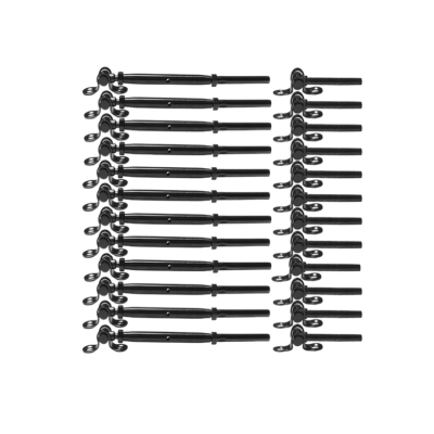 Heavy-Duty Black Jaw Swage Toggle | Adjustable Marine Rigging Hardware
