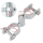 Heavy-Duty Hot-Dipped Galvanized Chain Link Gate Hinge Set with Bolts and Nuts