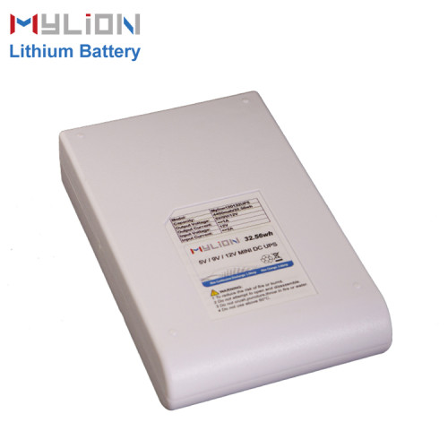 Mylion 5V&9V&12V 1A 32.56Wh lithium ion backup battery mini ups for security alarm system