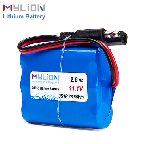 Mylion 11.1v 2600mah lithium battery pack