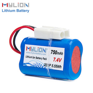 7.4V750mAh Lithium ion battery pack