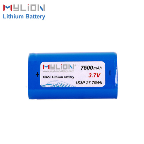 3.7V7500mAh Lithium ion battery pack
