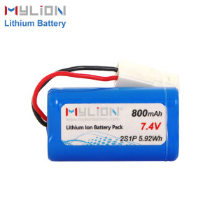 Mylion 7.4V800mAh Lithium ion battery pack