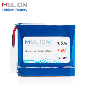 7.4V1500mAh Lithium ion battery pack