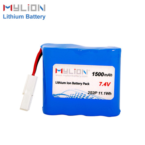7.4V1500mAh Lithium ion battery pack