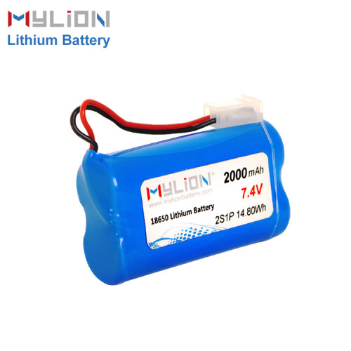 7.4V2000mAh Lithium ion battery pack