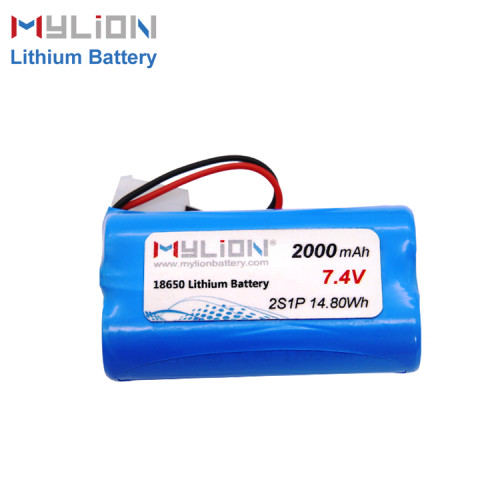 7.4V2000mAh Lithium ion battery pack