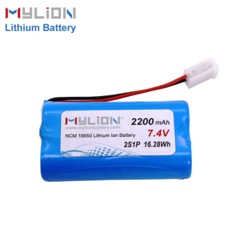 7.4V2200mAh Lithium ion battery pack