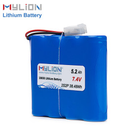 7.4V5200mAh Lithium ion battery pack