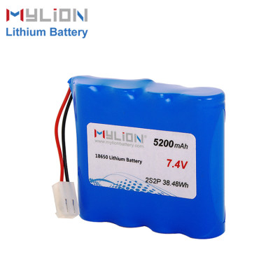 7.4V5200mAh Lithium ion battery pack