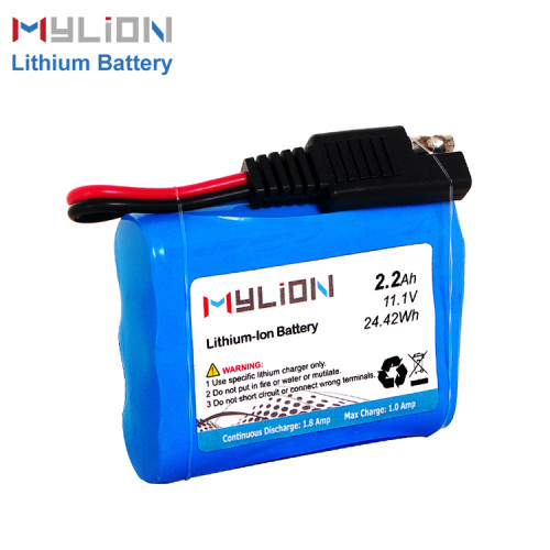 11.1V2200mAh Lithium ion battery pack