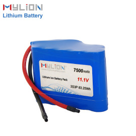 11.1V7500mAh Lithium ion battery pack