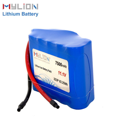 11.1V7500mAh Lithium ion battery pack