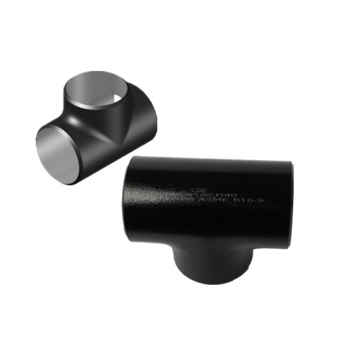 Carbon Steel seamless Tees sch 80 with anti-corrosion for water treatment