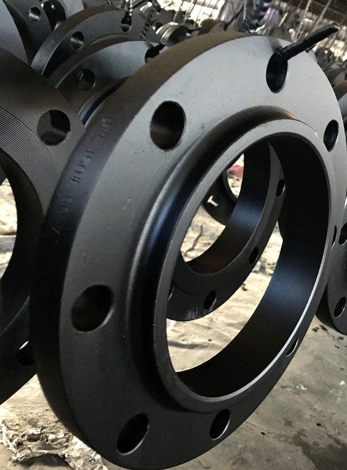 black painted flanges