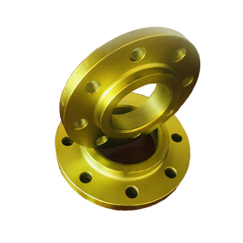 150lb A105 yellow painted threaded flanges