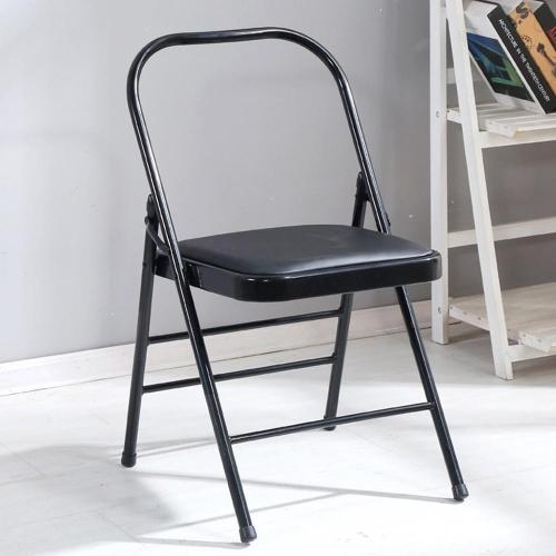 Backless metal yoga folding steel chair