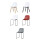 Modern Style Plastic Metal Outdoor Garden Chair