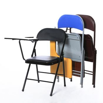 folding chairs with tablets for meetings school desks