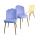 Simple high back restaurant velvet fabric chair