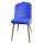 Simple high back restaurant velvet fabric chair