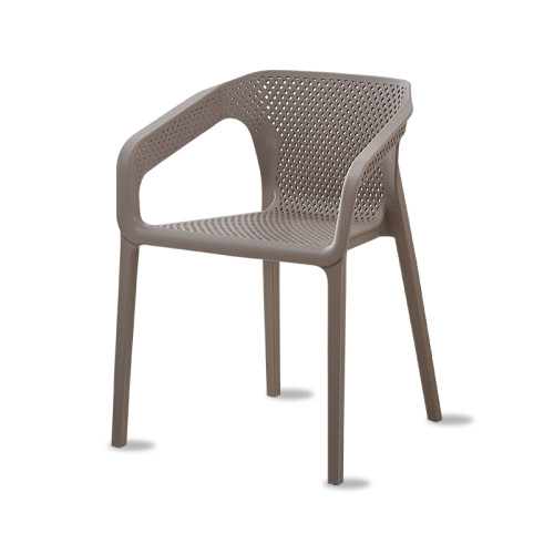 Minimal Comfortable Plastic Backrest Dining Chair