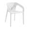 Minimal Comfortable Plastic Backrest Dining Chair