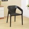 Minimal Comfortable Plastic Backrest Dining Chair