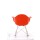 2019 New design plastic rocking chair for living room rocking chair with metal frame and wooden legs