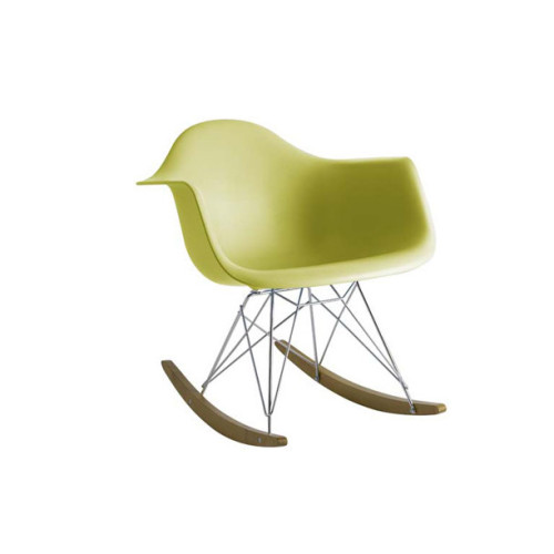 Home Furniture Fancy Plastic Living Room Chair With Steel Frame Rocking Chair