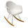 Home Furniture Fancy Plastic Living Room Chair With Steel Frame Rocking Chair