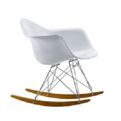 Home Furniture Fancy Plastic Living Room Chair With Steel Frame Rocking Chair