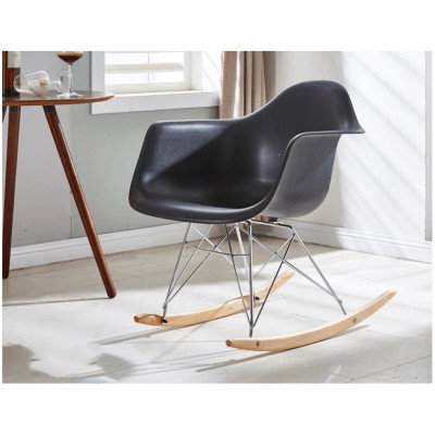 Home Furniture Fancy Plastic Living Room Chair With Steel Frame Rocking Chair