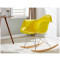 Home Furniture Fancy Plastic Living Room Chair With Steel Frame Rocking Chair