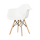 wood legs for lotus shaped plastic seats garden chairs