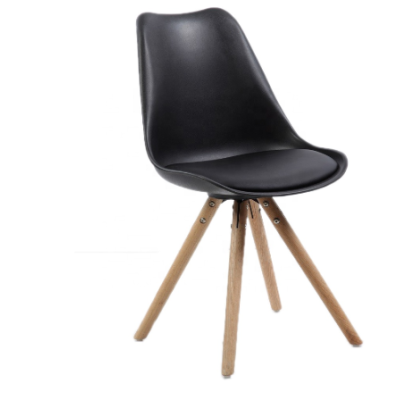 Nordic style hot selling wooden legs plastic chairs