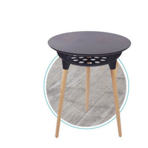 Nordic Style Embedded Double-deck Wood Living Room Tables