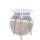 Nordic Style Embedded Double-deck Wood Living Room Tables