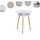 Nordic Style Embedded Double-deck Wood Living Room Tables