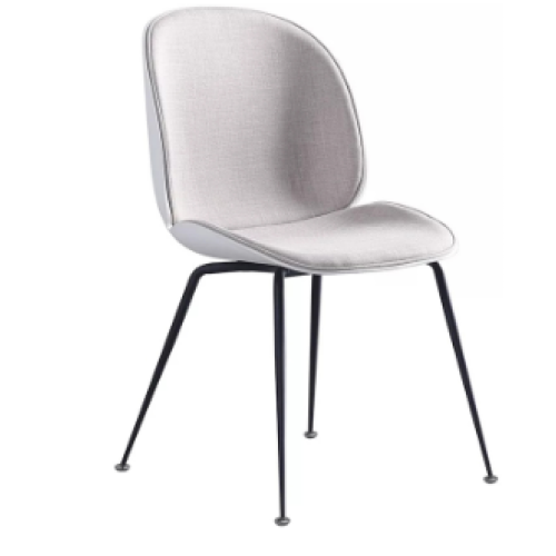 Modern Style Beautiful Leisure Chair Comfortable Cotton And Linen Fabric Chair Coffee Dining Chairs