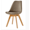 Top Leisure Chair Wooden Legs Dining Chair With Fabric cover  Coffee Chairs