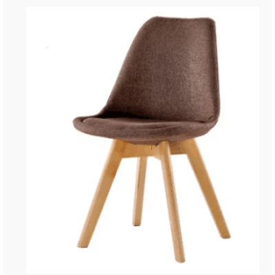 Top Leisure Chair Wooden Legs Dining Chair With Fabric cover  Coffee Chairs